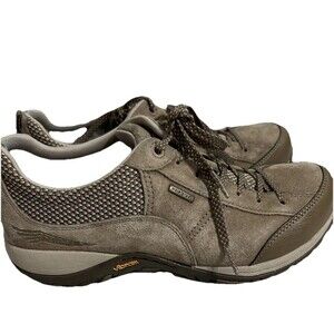 Dansko Paisley Tan Suede Leather Waterproof Hiking Shoes Women Sz  38 US 7.5